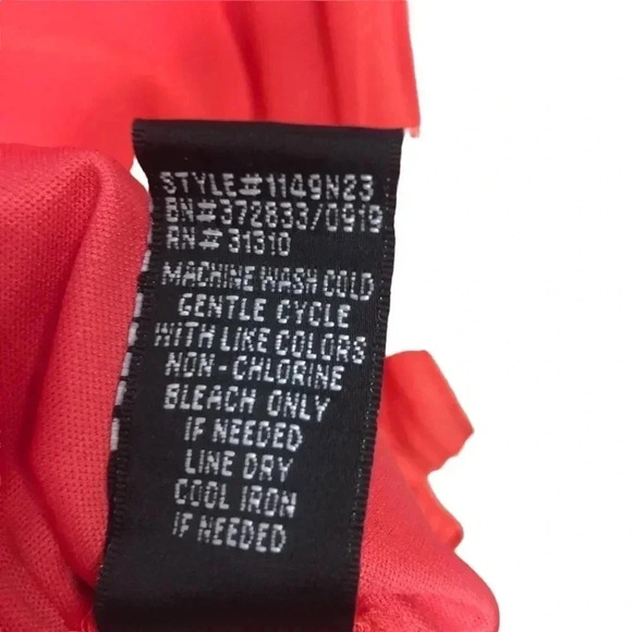 BCX Ruffled Chiffon Blouson Dress Size Large - Picture 11 of 11